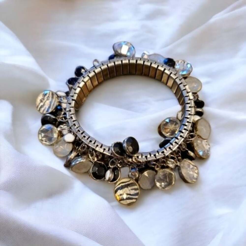 Silver charm bracelet